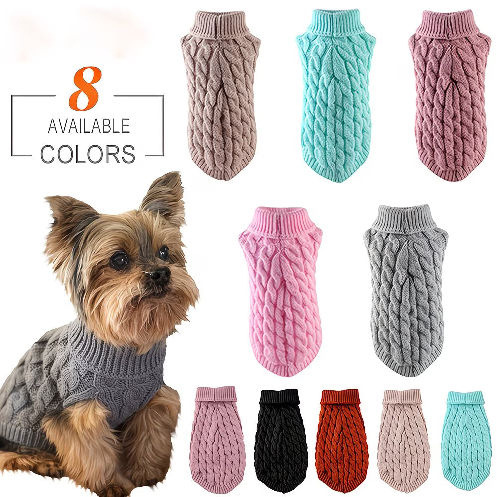 Sweater for Cats and Dogs, a Warm Pullover, Ideal for Small Cats and Dogs